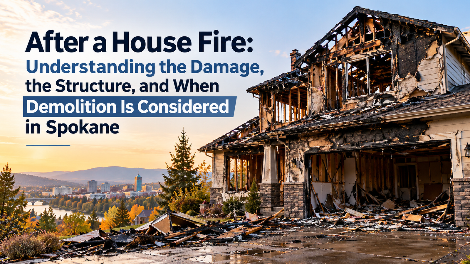 After a House Fire: Understanding the Damage, the Structure, and When Demolition Is Considered in Spokane